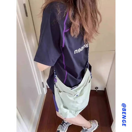 GOYN Ice Silk Quick-drying T-shirt Women's Summer Thin Loose Short-Sleeved Fitness Sports Top Running Cycling Wear Badminton Wear Black M