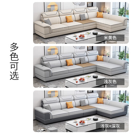 Dudumeijia simple living room fully decorated winter and summer dual-use mat mat fabric sofa with USB socket small apartment sofa 901#