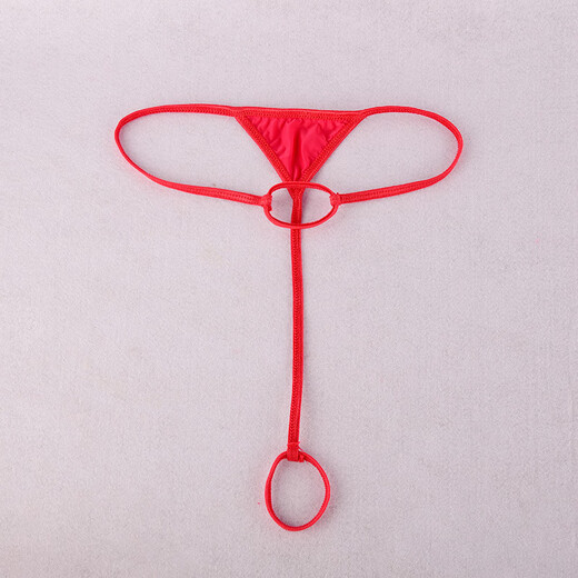 Secret Men's Sexy Thong Double Circle JJ Set White One Size