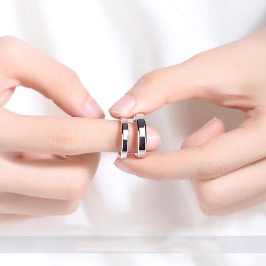 MZMZ platinum ring men's pt950 platinum knot proposal ring fashionable ring Valentine's Day birthday gift for girlfriend local warehouse/next day delivery - light luxury flat living ring