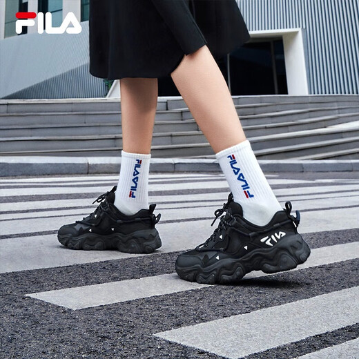 FILA official Yang Mi same style cat claw shoes retro sports shoes for women 2025 casual shoes dad shoes