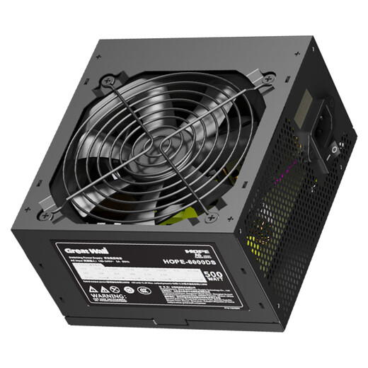 500-W-Computer-Netzteil HOPE-6000DS mit Great-Wall-Bewertung (doppelter 8-Pin/75 cm langes Kabel/temperaturgesteuerter Lüfter/breiter/unabhängiger Schalter)