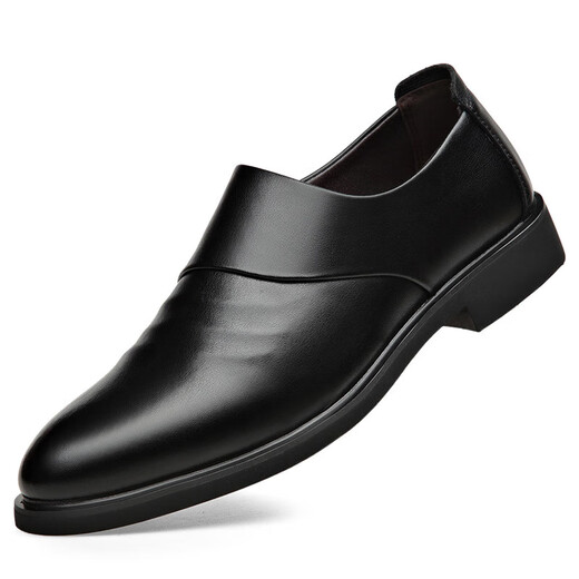 Nuevos productos de primavera y otoño de cuero suave altura interna Aumento de la ropa formal zapatos de cuero casual para hombres Baita Baita Baita Baita Baita Beatable Hombres de cuero Aumento de altura interior Negro 6190 44