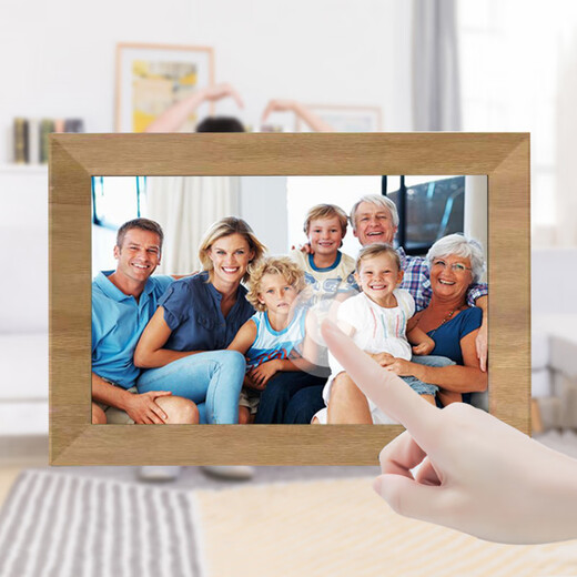 Yunzhixing 10-Zoll-Fotorahmen, elektronisches Fotoalbum, Touchscreen-Foto, WiFi, Online-Remote-Netzwerk, APP-Übertragung, 10-Zoll-weißer 32G-Speicher