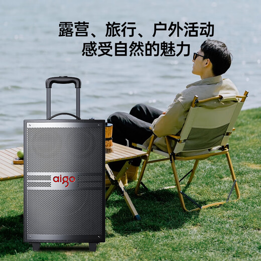 Patriot S315 15-inch square dance audio outdoor high-volume Bluetooth trolley speaker high-power portable mobile performance karaoke subwoofer street stall speaker single microphone