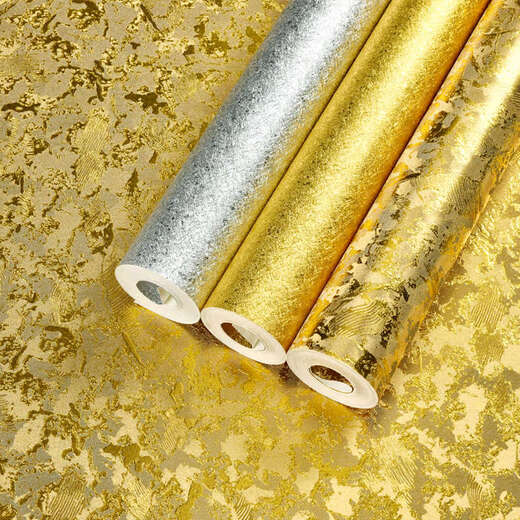 Вэнь Ицзя индивидуальные наклейки на бумажные обои с золотой фольгой, декоративная краска, золотая, золотистая, серебряная, матовая, потолочная, потолочная, обои, стена. Этот стиль не является самоклеящимся. Пожалуйста, свяжитесь со службой поддержки клиентов, чтобы купить клей.