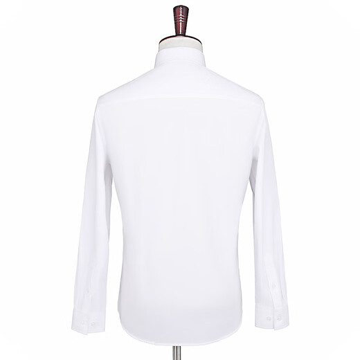 Haipai Haoyu long-sleeved shirt men's slim business formal shirt no ironing professional wear solid color men's wedding texture white top CS3012 white XL (175) 126-135Jin Jin equals 0.5 kg