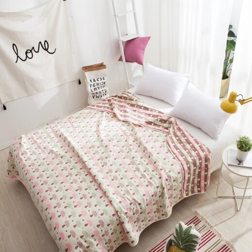 SOEWBBER Baby Cotton Quilt Six-layer Gauze Breathable All-Season Blanket Baby Absorbent Bath Towel Pure Cotton Gauze Peppa Pig Blue 80cm*80cm