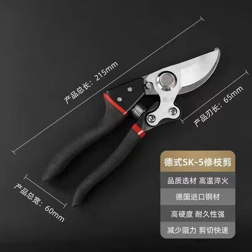 FANCYCHIC German craftsmanship imported steel branch shears tree shears fruit tree shears pruning scissors household flowers and grapes pruning branches German imported steel blades (national rapid) original German (thick branch shears) super fast + strength
