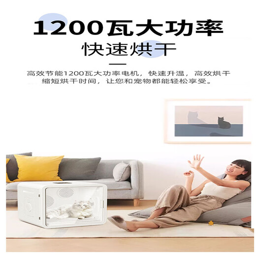 Caja de secado inteligente para mascotas, secador automático para gatos, secador de pelo para baño de perros, caja de secado para mascotas de 82L, modelo estándar