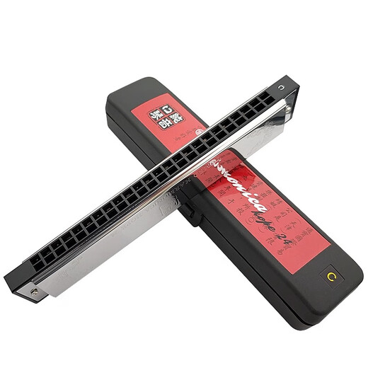 
Tongbao TOMBO Japan Tongbao 6624P pure tone harmonica 24-hole polyphonic high-end harmonica for adults and beginners 24-hole 8 sets with piano bag (send accompaniment U disk)