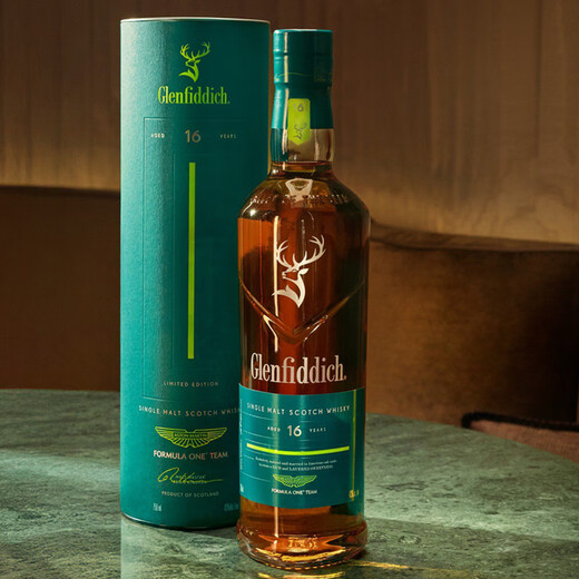 格兰菲迪（GLENFIDDICH）格兰菲迪X阿斯顿·马丁F1车队联名限量版 16年单一麦芽威士忌洋酒