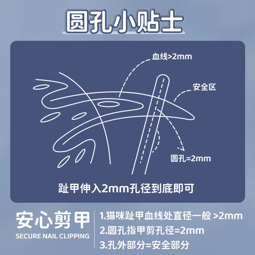 Huayuan Pet Tools (hoopet) Cat Nail Clipper Double Round Hole Pet Dog Kitten Cat Claw Clippers Nail Clipper Special Scissors Novice Artifact Supplies