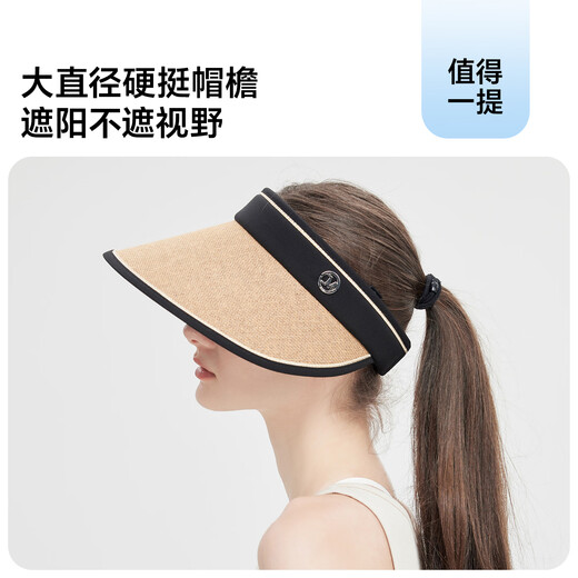 JIUMU sun protection hat women's sun hat empty hat straw hat summer outdoor face covering anti-UV hat women