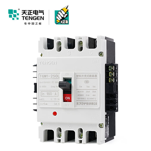 BAI MU GE TENGEN Tianzheng TGM1 switch circuit breaker 3340 with fire shunt release auxiliary contact signal 400A AC220VTGM1-800L/3340