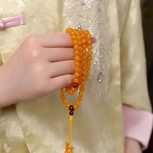 Dara beeswax blood amber bracelet for men and women, multi-circle amber bracelet, men's and women's toy necklace, birthday gift for girlfriend and mother