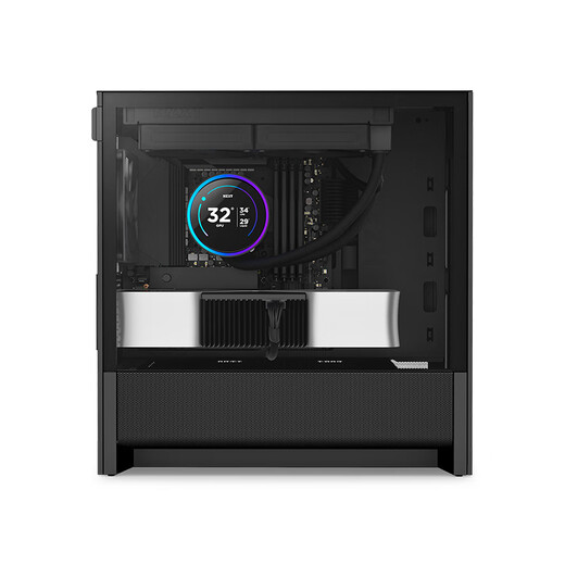 NZXT/Enjie H3Flow chassis mid-tower computer chassis M-ATX desktop DIY host side water cooling H3 FLOW black (2025)