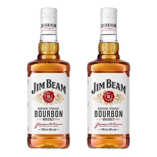 金宾（Jim Beam）宝树行 Jim Beam 700ml【组合装】波本威士忌 原装进口洋酒  【2支装】金宾波本威士忌700ml