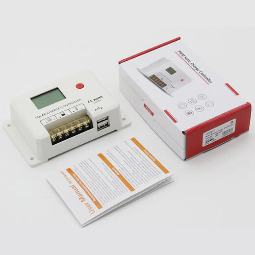 Solar controller household lead-acid colloidal lithium battery universal type 12/24V30A lead-acid lithium battery universal dual USB