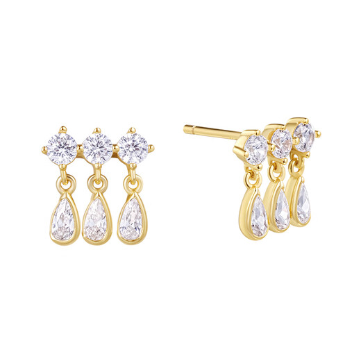 Arsis silver jewelry can be freely matched with starlight earrings for women, light luxury high-end earrings as a birthday gift for girlfriend, starlight small earrings