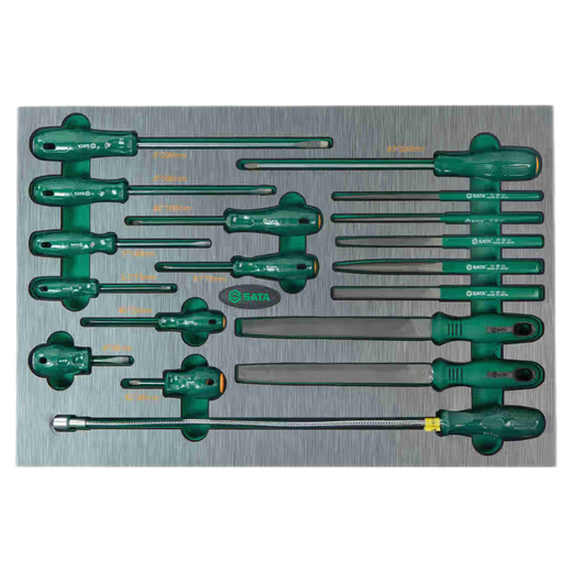 SATA Tools New Energy Vehicle Repair Set Electrician Insulation Auto Repair Machine Repair Set 09919-09950 176-piece Industrial Production Maintenance Comprehensive Set 09950