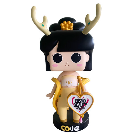 Glass fiber reinforced plastic cartoon ethnic character sculpture customized restaurant store entrance welcoming Miao IP mascot floor-standing ornaments foam sculpture customized custom drawing deposit