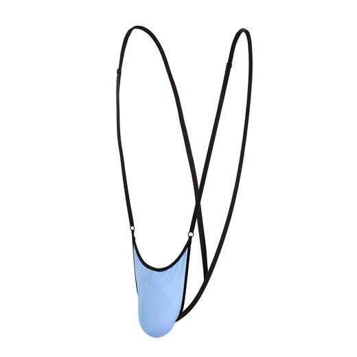 Private hair men's U thin nylon low-waist trendy sexy big bag leopard print one-piece thong Sapphire small net One size fits all 90-200Jin Jin is equal to 0.5 kg