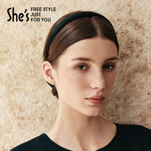 She s Akiko dopamine simulated silk satin hair hoop hair clip hair press headband hair accessories birthday gift for girlfriend black G0