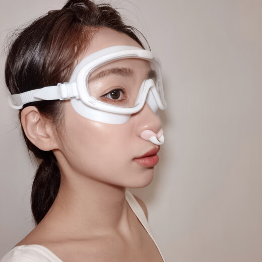 RICH YOUR HOME Swimming Nose Clip Silicone Earplugs Anti-Choking Nasal Congestion Diving Artifact Children's Set Baby Bath Supplies Medium (M) Sky Blue