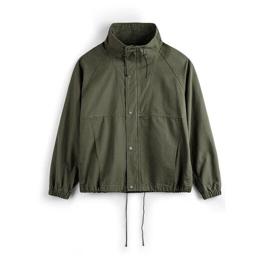 Madden Workwear American Retro M65 Stand Collar Jacket Men's New Windproof Thin Jacket Urban Commuting Men's Loose Top Algae Green L