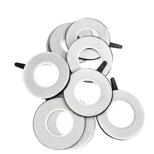 Jishuo PTFE coated rubber gasket PTFE PTFE gasket EPDM acid and alkali resistant PTFE flange gasket DN50 coated rubber gasket