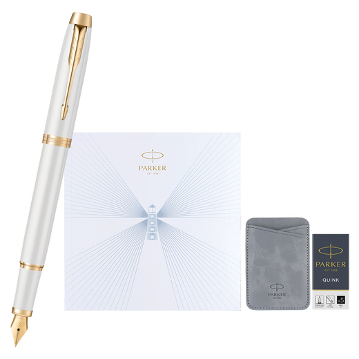 Parker birthday gift fountain pen and ink pen high-end business gift birthday free engraving gift stationery gift box light luxury gift high-end gift graduation gift box popular products streamer platinum clip ink pen + departure gift box