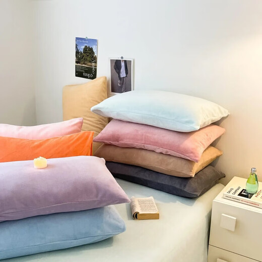 Fu丨Anna autumn and winter blanket milk coral fluff blanket thickened sheets student dormitory SDL baby blue thickened plus velvet single sheet 120cm*230cm