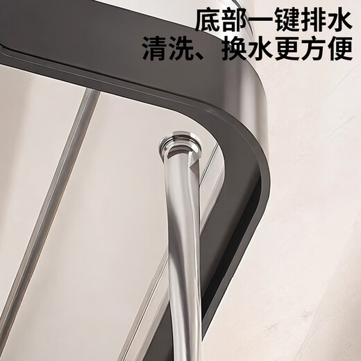 Turtle tank household landscaping filter circulation sun terrace climbing platform acrylic ecological mixed fish tank small turnover box three-in-one filter