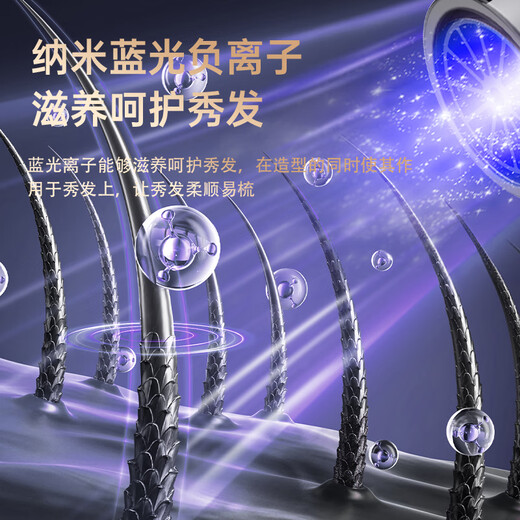 Yadi's most popular model on the Internet, high-power hair dryer for home campus, high-power quick-drying hot and cold wind, negative ions that will not damage hair, tens of millions of negative ions, 28,000 wind power + three-piece set, 1-year warranty, Black Warrior Yuandian 14-16