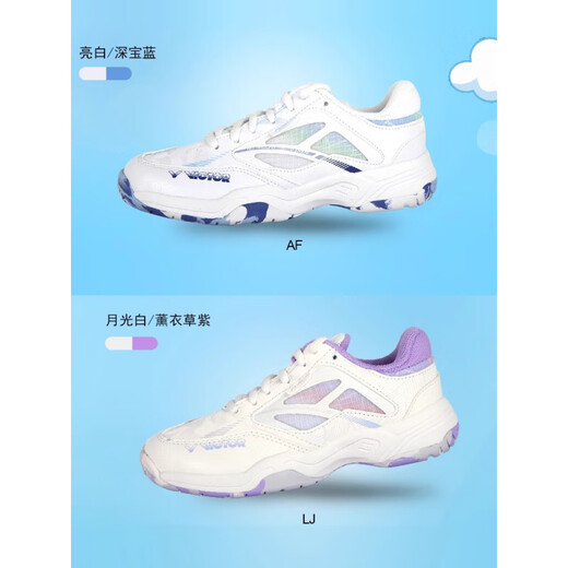 VICTOR New Victory Children's Badminton Shoes Boys and Girls Sports Shoes Youth Anti-Slip J Official Flagship Authentic 220J B Medieval Blue 20 190 _31 Code