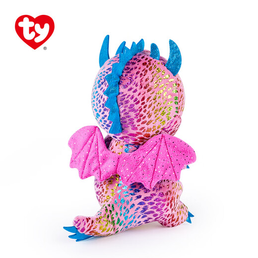 TY children's gift big-eyed doll plush companion Flint-Cailong 37346 comfort companion New Year's gift