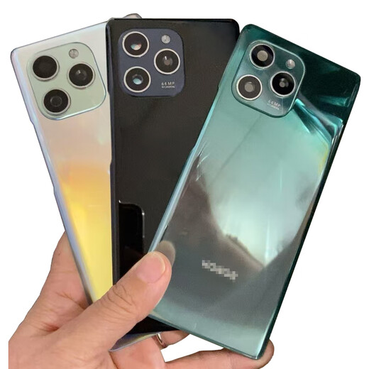A Suitable for original rear screen mobile phone glass back shell battery cover Honor 60pro original black jade green back cover with mirror