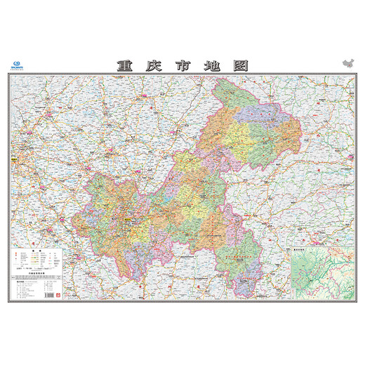 
Chongqing map 2025 administrative transportation tourist attractions 1068*749 mm