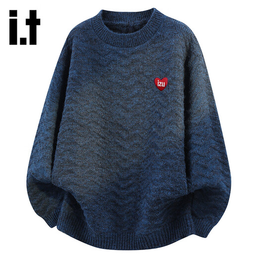 Izzue Hong Kong i.t official round neck sweater for men and women spring and autumn new trendy round neck knitted pullover tops for couples