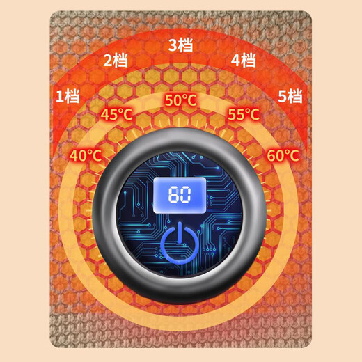 YOSHOY Heating Blanket Electric Heating Shawl Blanket Warm Cloak Electric Heating Body Warming Blanket Multifunctional Heating Blanket USB Power Bank Warming Blanket Birthday Christmas New Year's Day Valentine's Day Gift Beige Color | Brand Gift Box | 5000mAh Power Bank