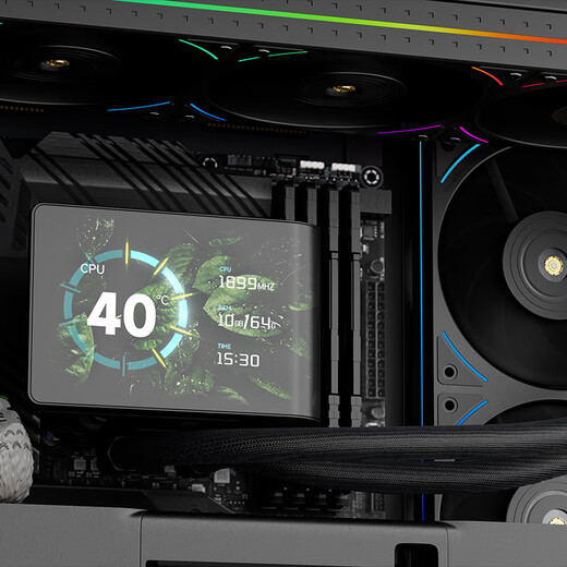 利民（thermalright）WONDER VISION 360 UB ARGB BLACK 奇幻视界UB 裸眼3D曲面屏水冷散热器WV360 UB ARGB BLACK