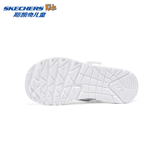 Skechers JAMES GOLDCROWN joint model girls summer Velcro graffiti sandals 314094L white/pink/lake blue/WPTQ 35