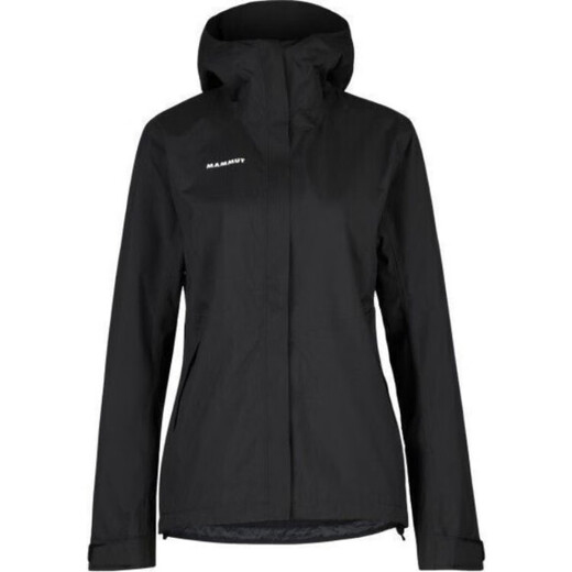 MammuT Alto Outdoor DRYTour Windproof Waterproof Lightweight Breathable Solid Color Hooded Long Sleeve Jacket Women's Black Black XS