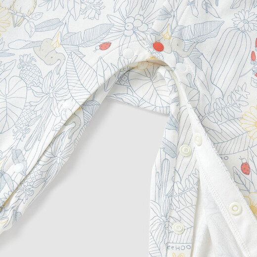 YEEHOO baby clothes newborn jumpsuits for men and women pure cotton Xinjiang cotton infant home crawling clothes four seasons