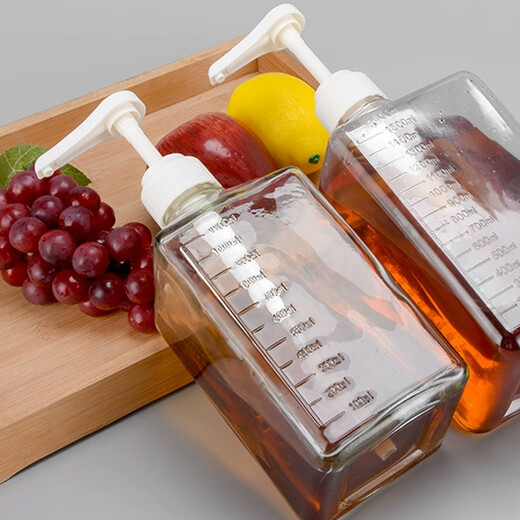 Venus squeeze bottle sugar pressure bottle press type fructose dispenser quantitative bottle cleaning and disinfection hand pressure bottle 1600cc + 10cc pressure head