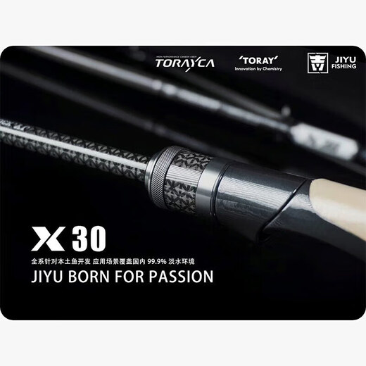 吉渔X30路亚竿碳素枪柄直柄远投虫竿快调轻量高强度 682m  C 枪柄2.03M(野钓深水轻障