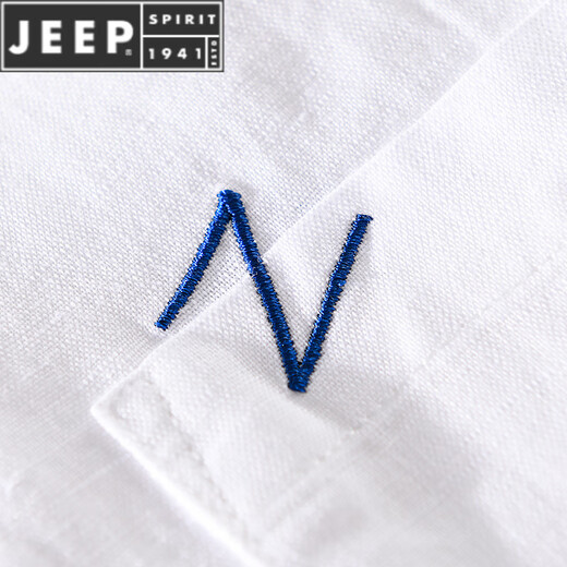 Jeep Spirit Linen de lino para hombres Camiseta de manga corta Camiseta suelta Top de cuello con collar T-Cotton Camiseta de lino Ropa de verano Yunyi-9711 Amarillo M