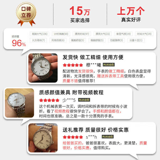 TIAN WANG men's watch New Year's gift Kunlun series business mechanical men's watch white GS5876S.D.S.W