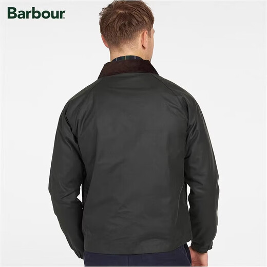 Barbour Dom men's waxed jacket sage green L xx68